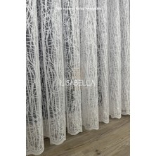 Lisabella Home Kabuğun Işıltısı Ağır Gramajlı Örme Tül  (1x2.5 Pile Dikişli) Ütü Istemez.