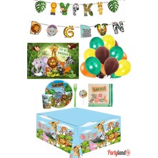 Teknotrust 8 Kişilik Sarı Doğum Günü Parti Seti, Renkli ve Eğlenceli Parti Malzemeleri