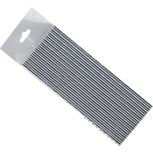 Parlak Metalik Renkli Kağıt Pipet, 25 Adet, 19.5 Cm, Şık ve Kullanışlı.