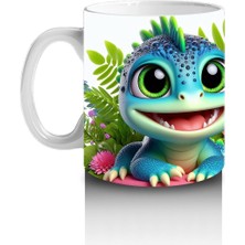 Çocuklara Sütü Sevdiren Orman Bukalemun Kupa Bardak