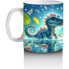 Çocuklara Sütü Sevdiren Nilüfer Gölü Dinozoru Kupa Bardak