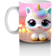 Çocuklara Sütü Sevdiren Rüya Unicorn Kupa Bardak