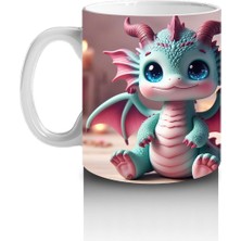 Çocuklara Sütü Sevdiren Sevimli Bebek Ejderha Kupa Bardak