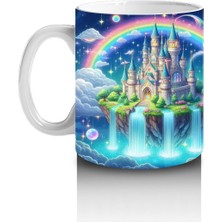 Çocuklara Sütü Sevdiren Gökkuşağı Şatosu Kupa Bardak