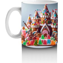 Çocuklara Sütü Sevdiren Rengarenk Şeker Kale Karnavalı Kupa Bardak