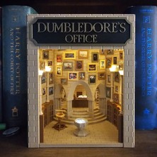 Book Nook Harry Potter Dumbledore'un Ofisi Kitap Köşesi Dıy Kendin Yap