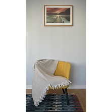 Ilmeki Armürlü Yatak Örtüsü / Pike / Koltuk Örtüsü – 200X230 cm – Düğüm Saçaklı – %100 Geri Dönüştürülmüş Iplik – 5 Renk Seçeneği