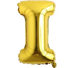 Teknotrust 16 Inç Altın Renkli Harf Folyo Balon, Özel Kutlama ve Davetler Için Şık Seçenek