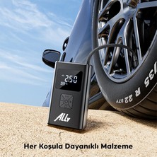 Ally ST-5522 Şarjlı Lastik Şişirme Hava Kompresör Pompası 12V LED Işıklı-( - CHT2008-1928