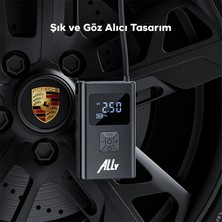 Ally ST-5522 Şarjlı Lastik Şişirme Hava Kompresör Pompası 12V LED Işıklı-( - CHT2008-1928