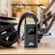 Ally ST-5522 Şarjlı Lastik Şişirme Hava Kompresör Pompası 12V LED Işıklı-( - CHT2008-1928