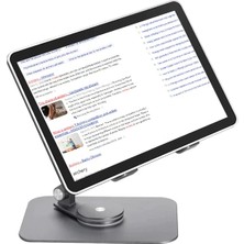 Ally L08 360 Derece Dönebilen Masaüstü Metal Tablet STANDI-(5775) - CHT9637-8882