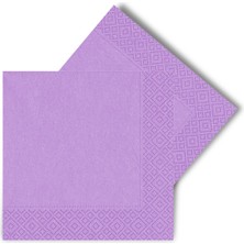 Mor Renkli, 33X33 Cm, 16'lı Peçete Seti, Şık ve Kullanışlı.
