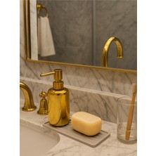 Sabunluk Altlığı Kaymaz Silikon Tezgah Koruyucu Mutfak Süngerlik Banyo Sıvı Sabun Organizer 27 cm x 11CM