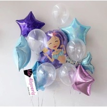 Teknotrust Çocuklar Için Renkli Doğum Günü Balon Demeti ve Parti Süsü Seti