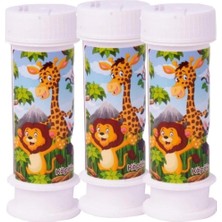 Teknotrust Renkli Safari Temalı Köpük Baloncuk 5'li Set, Eğlenceli ve Renkli Oyun Keyfi