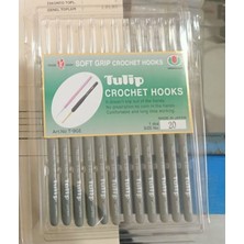 Tulip  Silikon Yumuşak Saplı Örgü-Dantel Tığı 20 Numara 0,6 mm