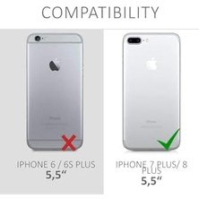 Iphone 7 Plus Uyumlu Kılıf Boyun Omuz Askılı Ipli Anti Şok Köşe Korumalı Şeffaf Silikon Kmp
