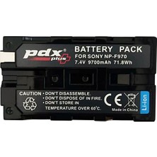 Pdx Prodigix NP-F970 9700 Mah Siyah Sony Muadili Batarya Yüksek Performanslı ve Dayanıklı