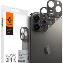 iPhone 13 Pro Max / 13 Pro Kamera Lens Camı Koruyucu Glas.tr Optik (2 Adet) Graphite - AGL04035