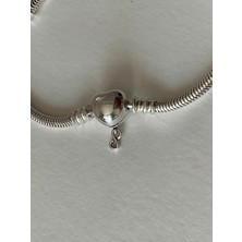 Sonsuz Sevgi Gümüş Bileklik Charm Taşıyıcı