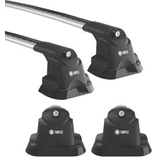 Turtle Bmw 3-Series (E90) Turtle Ara Atkı Taşıyıcı Bar 2006-2011 Arası Uyumlu - Turtle Air3 Gri