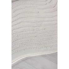 Amorf AR003 Krem Yumuşak Dokulu Salon Mutfak Koridor Oturma Odası Yolluk Halı Makine Halısı