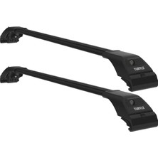 Turtle Mitsubishi Rvr (Mk3) Turtle Ara Atkı Taşıyıcı Bar 2010-2022 Arası Uyumlu - Turtle Tourmaline V2 Siyah
