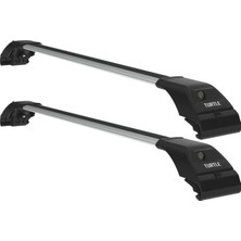 Turtle Mitsubishi Outlander Sport (Mk3) Turtle Ara Atkı Taşıyıcı Bar 2010-2022 Arası Uyumlu - Turtle Tourmaline V2 Gri