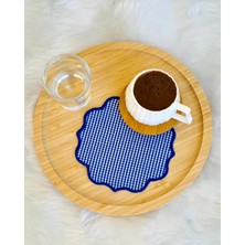Pötikare Kumaş Sunum Peçetesi, Kokteyl Peçetesi, Kahve Yanı Sunumluk, Nakışlı Sunum Peçetesi 6’lı
