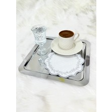 Yaprak Nakışlı Kahve Altlığı,sunum Peçetesi,kahve Yanı Peçetesi,6’lı Kokteyl Peçetesi,bardak Altlığı