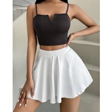 Beli Lastikli Etek Mini Etek Full Likra Etek Çan