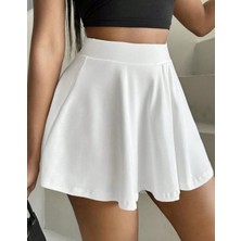 Beli Lastikli Etek Mini Etek Full Likra Etek Çan