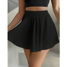Beli Lastikli Etek Mini Etek Full Likra Etek Çan