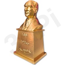3dPi Creative | Atatürk Büstü 15 cm - Altın Rengi