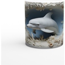 Okyanus Beyazı Yunus ve Mercan Kupa Bardak