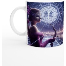 Yay Burcu Baskılı Kahve Kupası - Zodyak Maskeli Balo Vs4