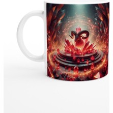 Koç Burcu Baskılı Kahve Kupası - Büyülü Kristal Mağarası Temalı Vs3