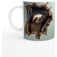 Tembel Hayvan Baskılı Kupa Bardak