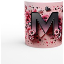 M Harfi Göz Alıcı Alfabe Kupa Bardak