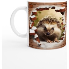 Duvarı Delen Kirpi Kupa Bardak