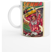 Ayrton Senna Efsanesi Retro Kupa Bardak
