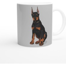 I Love Doberman Temalı Baskılı Kupa Bardak