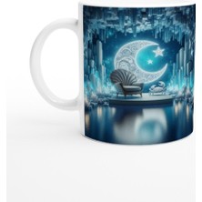 Yengeç Burcu Baskılı Kahve Kupası - Büyülü Kristal Mağarası Temalı Vs4