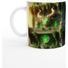 Boğa Burcu Baskılı Kahve Kupası - Burçlar Krallığı Şatosu Vs1