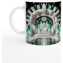 Başak Burcu Baskılı Kahve Kupası - Büyülü Kristal Mağarası Temalı Vs1