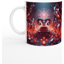 Koç Burcu Baskılı Kahve Kupası - Büyülü Kristal Mağarası Temalı Vs4