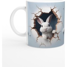 Duvarı Delen Tavşan Sürprizi Kupa Bardak