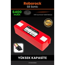 Robo-Mi Roborock S8 Sonic 6400mAh Robot Süpürge Bataryası - Koruma Katmanlı Batarya Teknolojisi