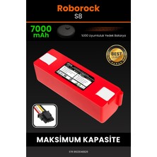 Robo-Mi Roborock S8 7000mAh Robot Süpürge Bataryası - Koruma Katmanlı Batarya Teknolojisi